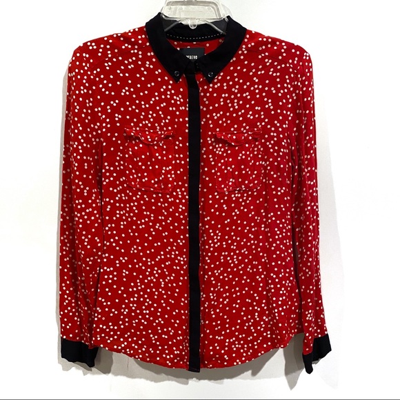 Anthropologie Tops - 🌴 Anthropologie Maeve Polka Dot Button Down Shirt